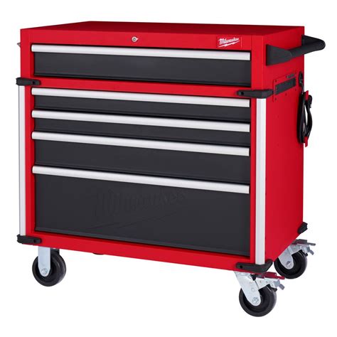 5 drawer metal tool box|milwaukee 4 drawer tool box.